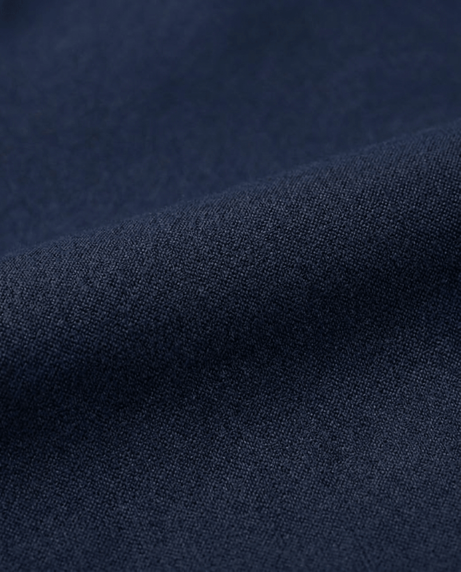 Close-up of dark blue fabric texture