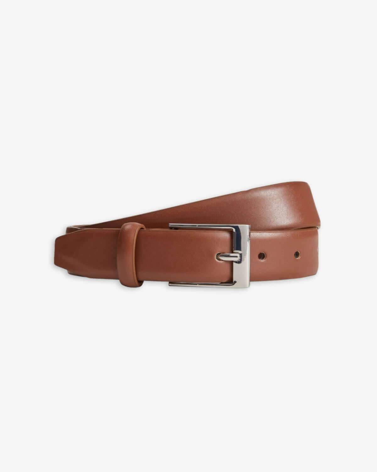 2-Pack Belt Bundle featuring a stylish brown kids belt with a sleek silver buckle.