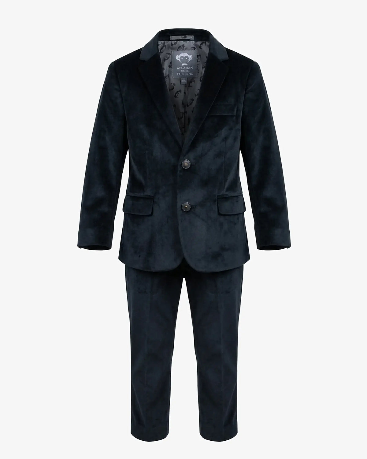 Black Velvet Suit Blazer — front