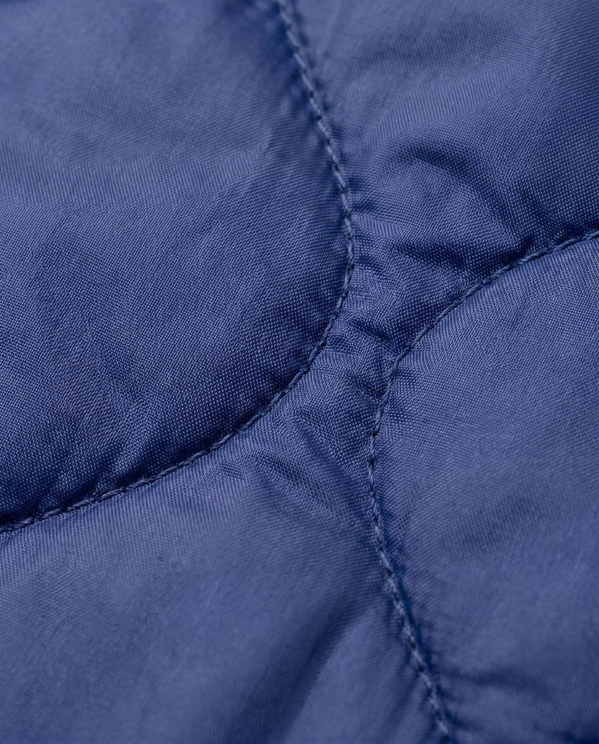 Close-up of the fabric texture on the Dark Navy BX Bomber jacket, showcasing its quality and design.