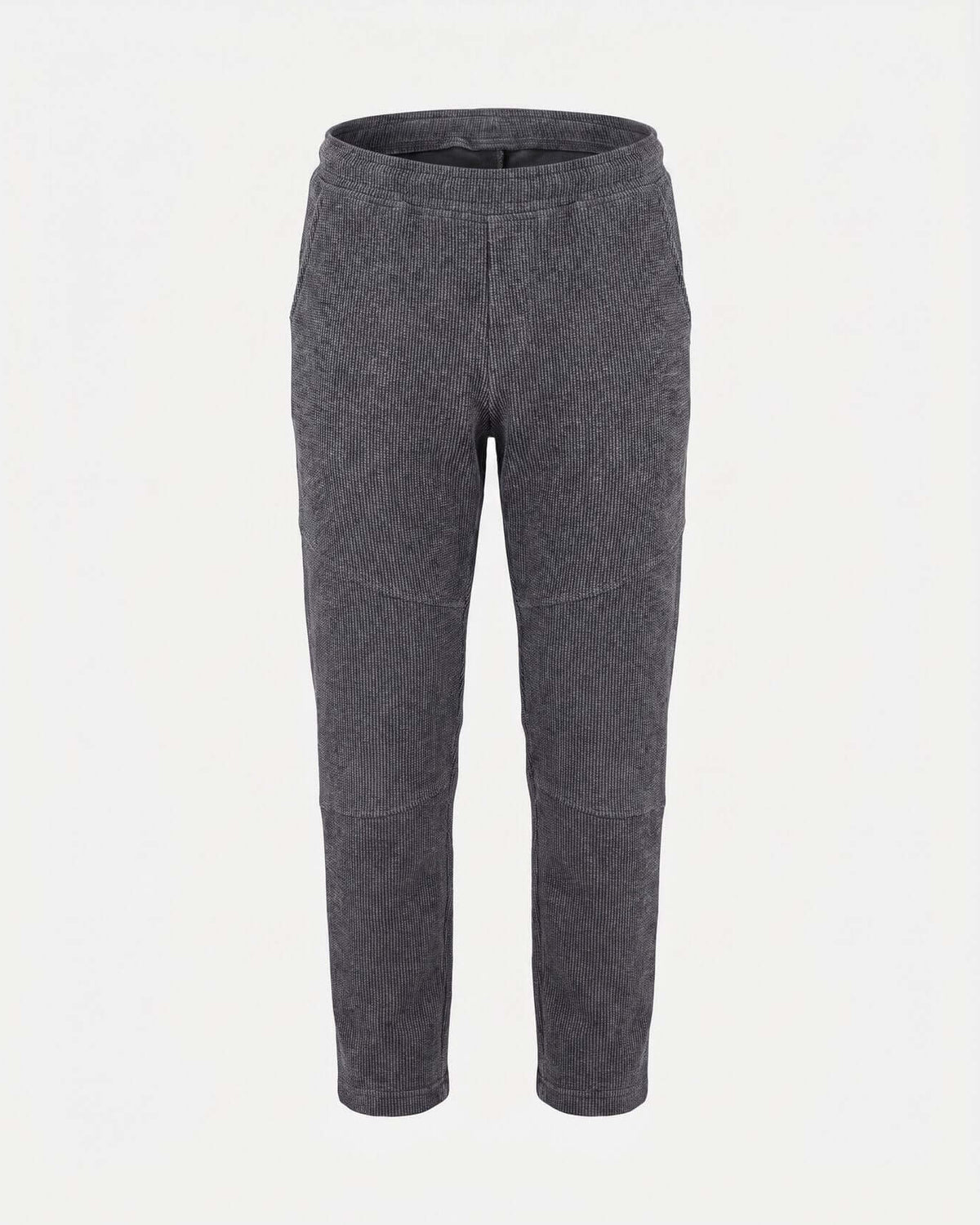 Charcoal Wide Leg Sweatpants in black with elastic waistband for kids, perfect for play and lounging.