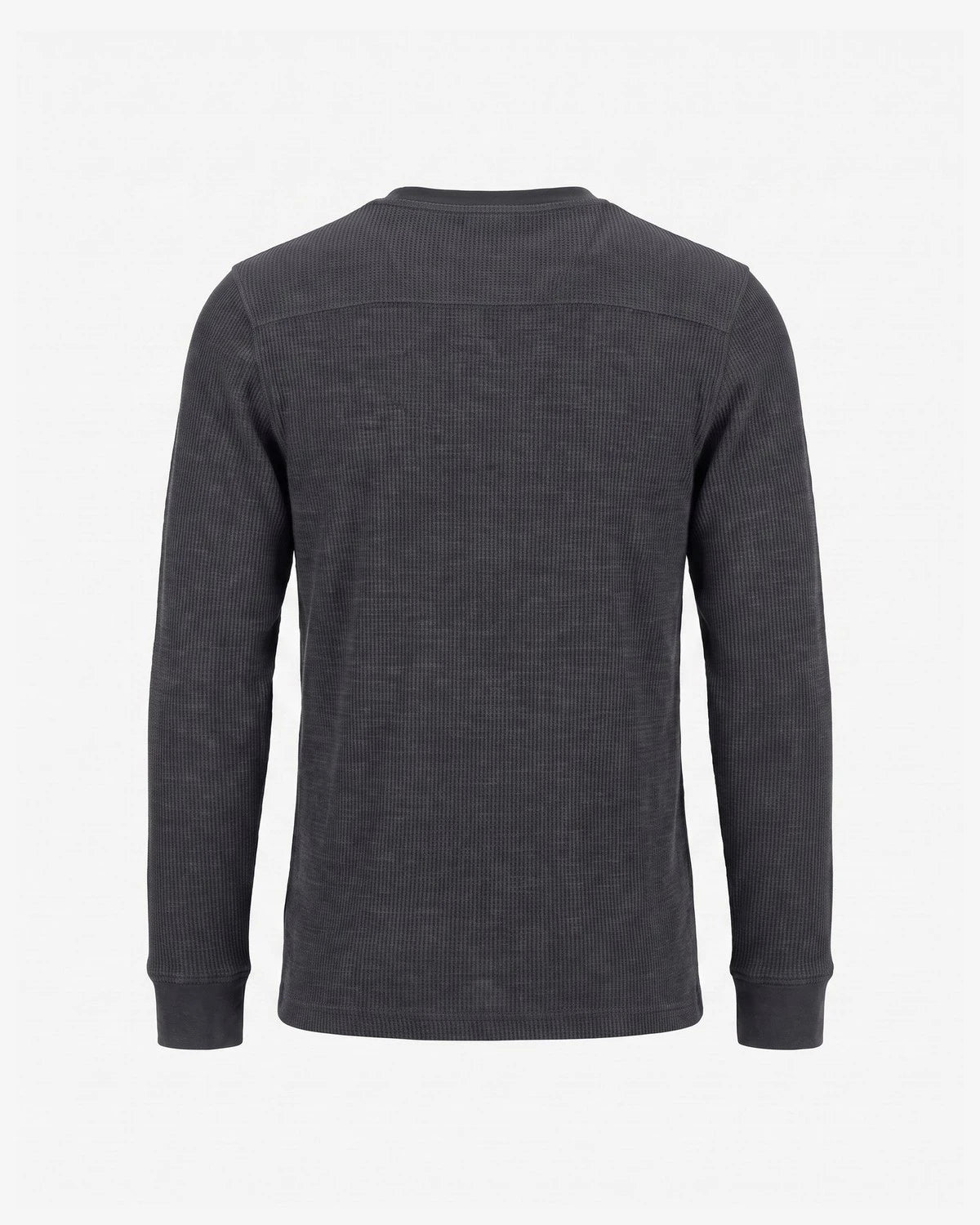 Appaman boys' henley charcoal, back view.