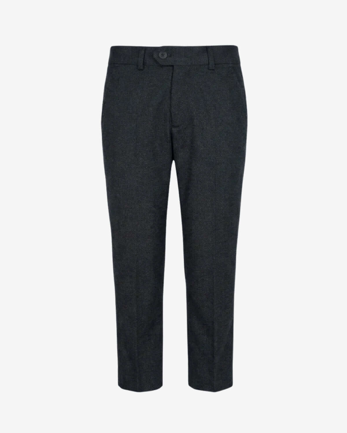 Dark gray pants on a white background