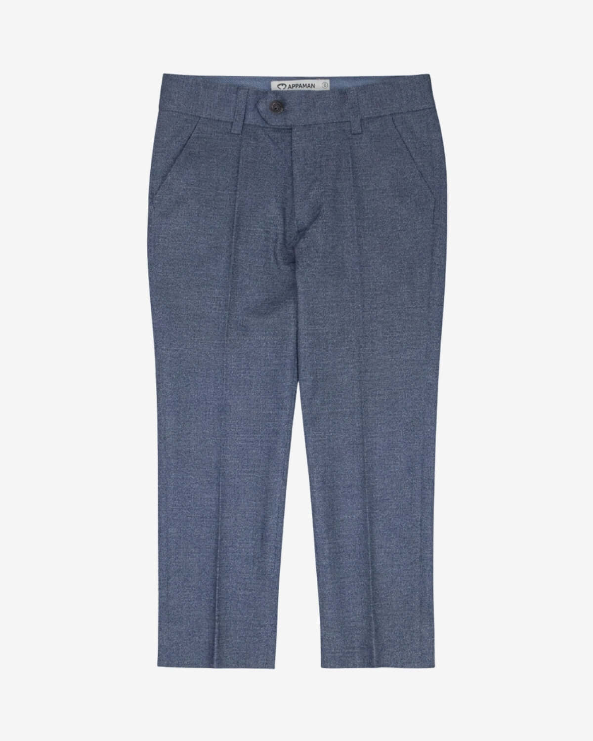 Blue pants on a white background