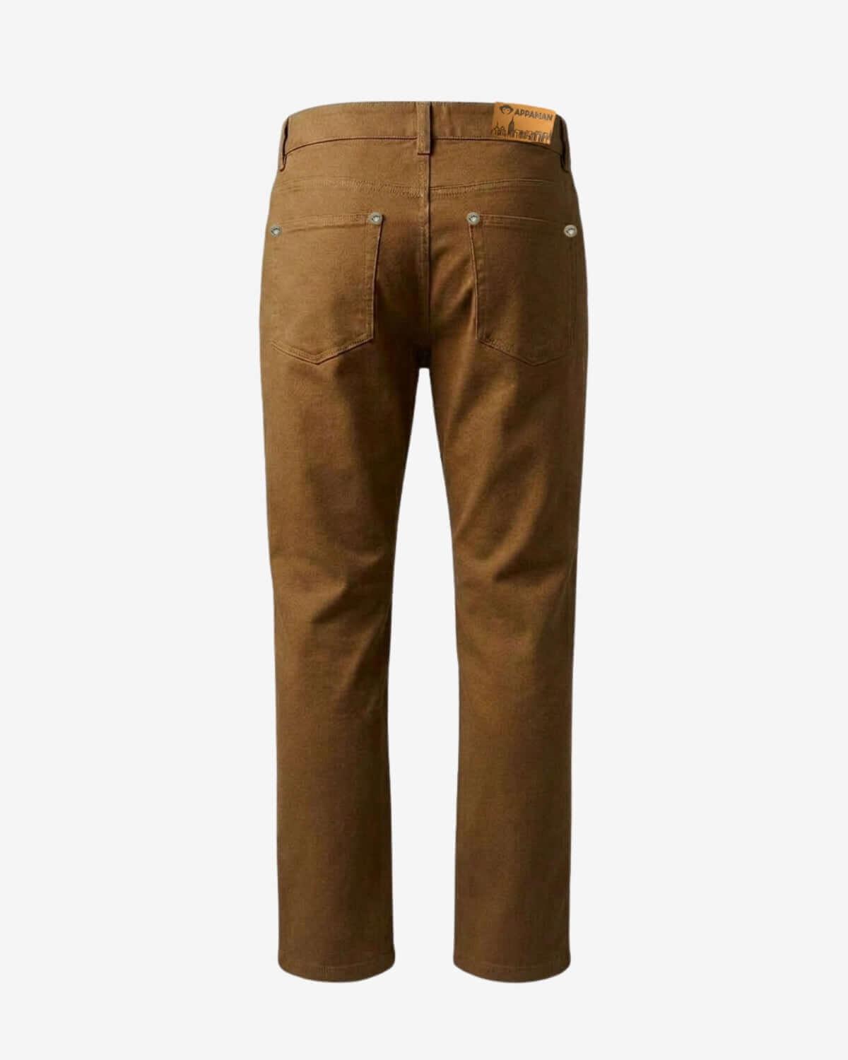Brown pants on a white background