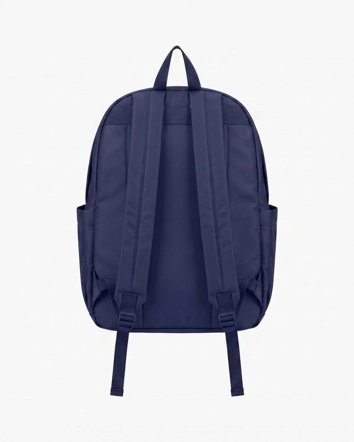 Navy Blue Large Backpack with padded straps and multiple compartments for school and outdoor use.