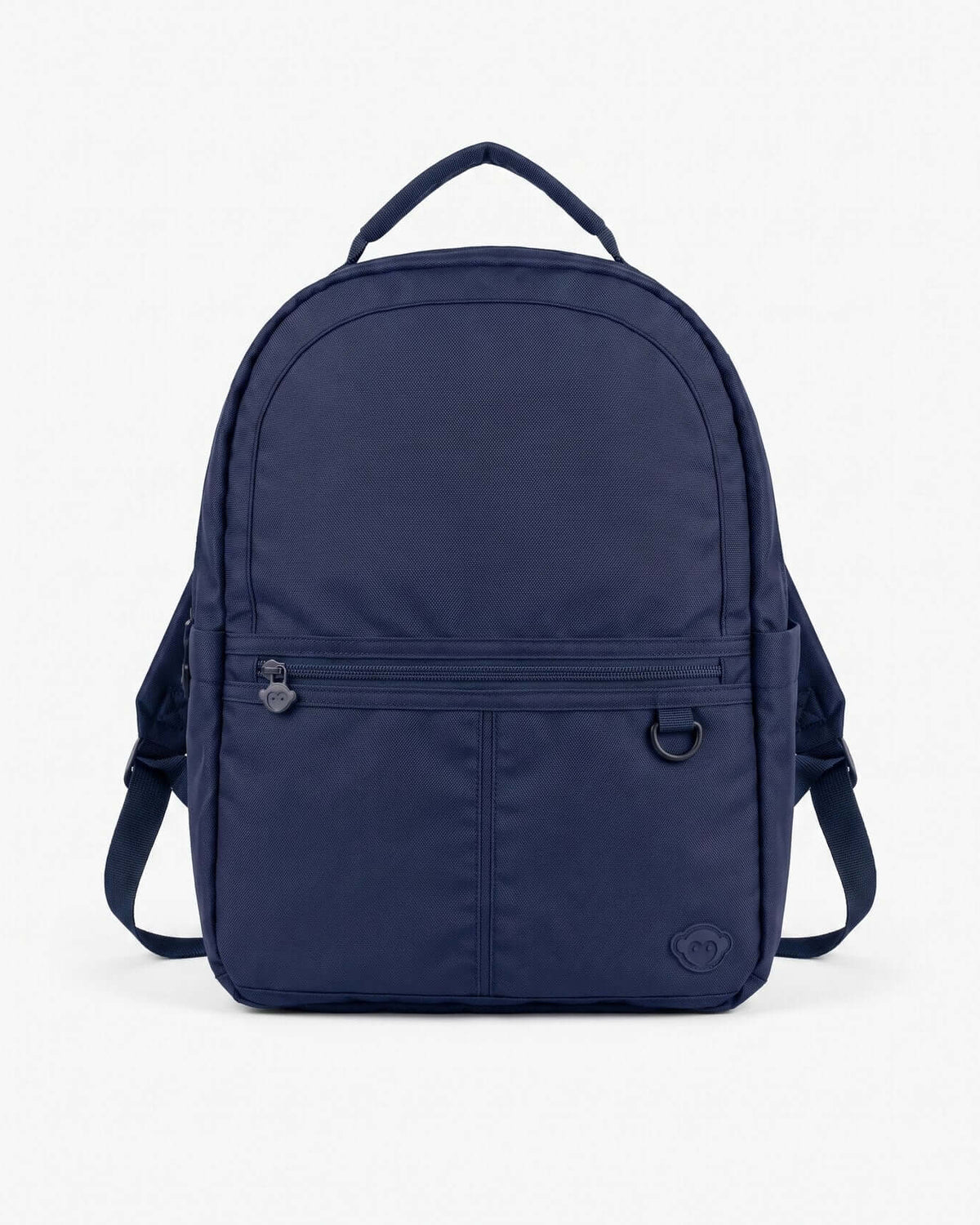 Navy Blue Large Backpack featuring multiple compartments and padded shoulder straps for comfort.