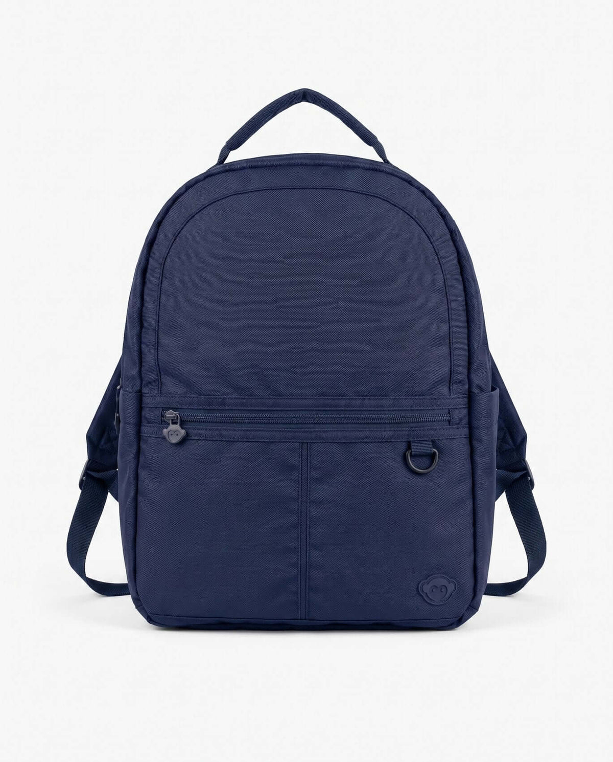 Navy Blue Large Backpack featuring multiple compartments and padded shoulder straps for comfort.