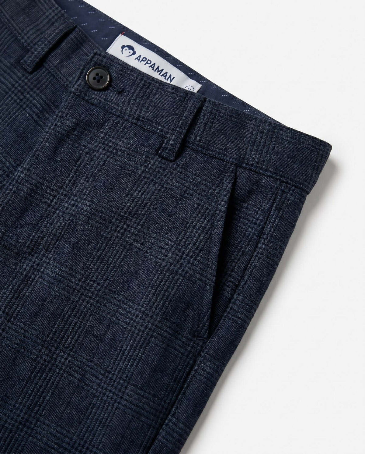 Shadow Gray Stretchy Mod Suit Pants showcasing a flat front and adjustable waistband from Appaman.