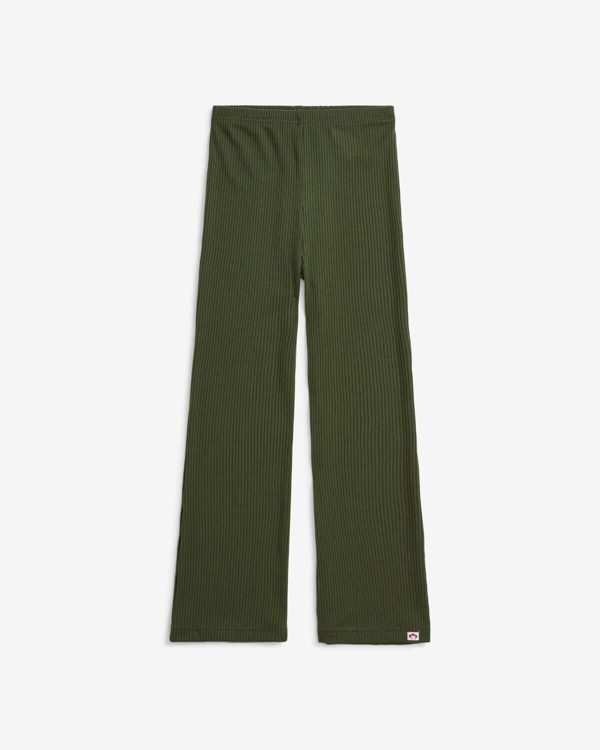 Olive Flare Leggings in a soft, stretchy fabric, perfect for style and comfort in a rich olive color.