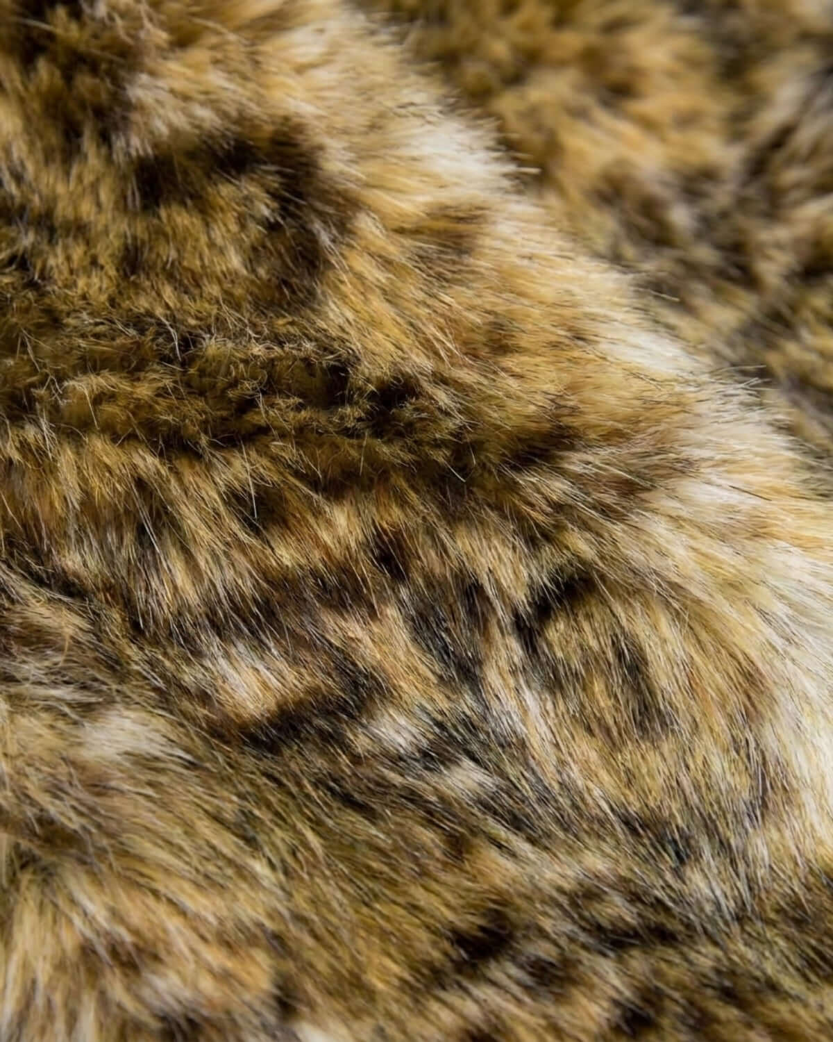Close-up of brown and black fur texture