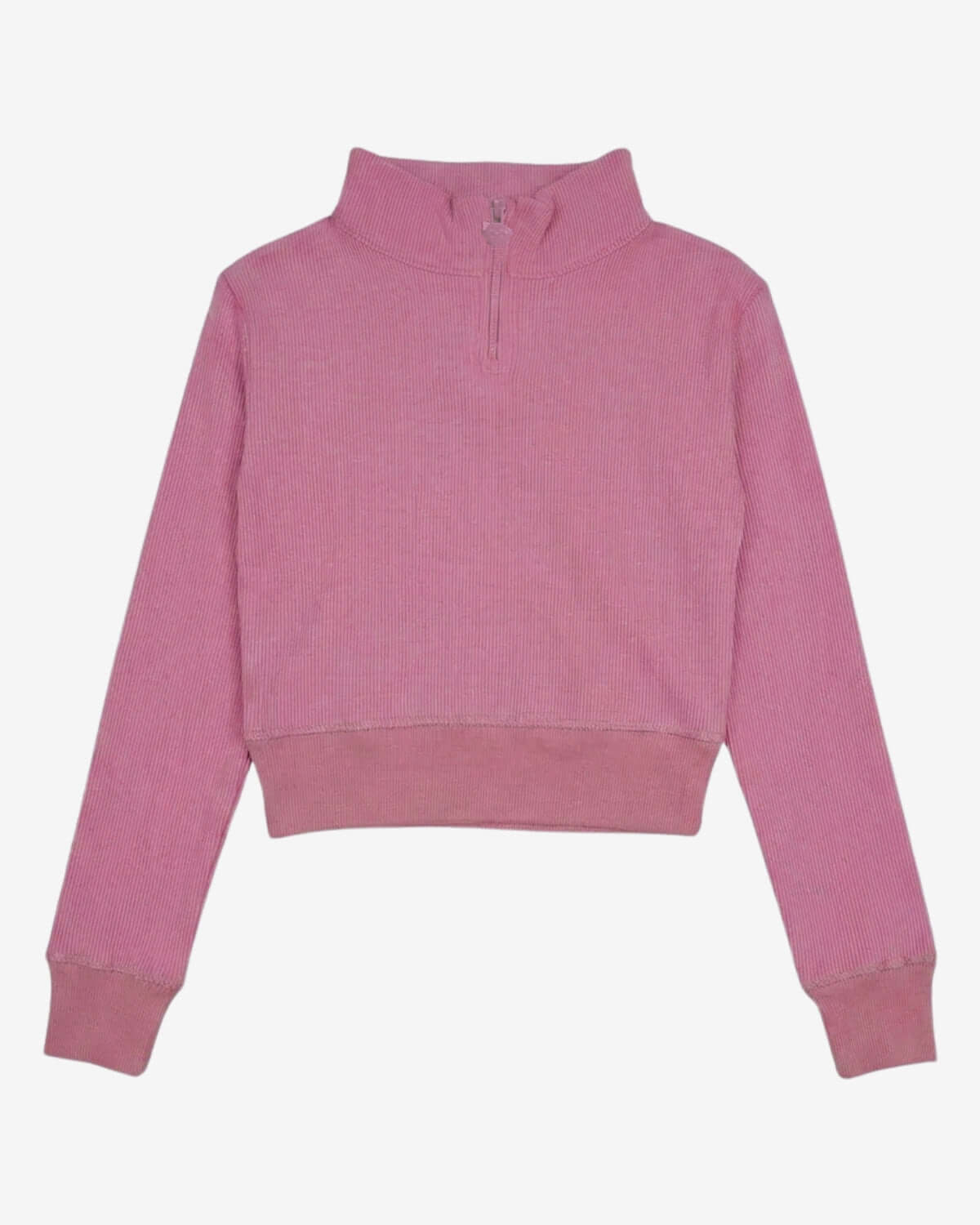 Pink sweater on a light purple background