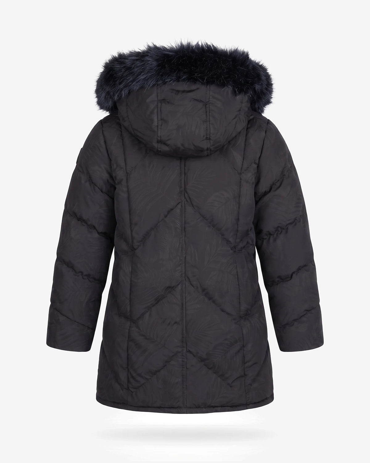 Novelty Black Nova Long Coat — back