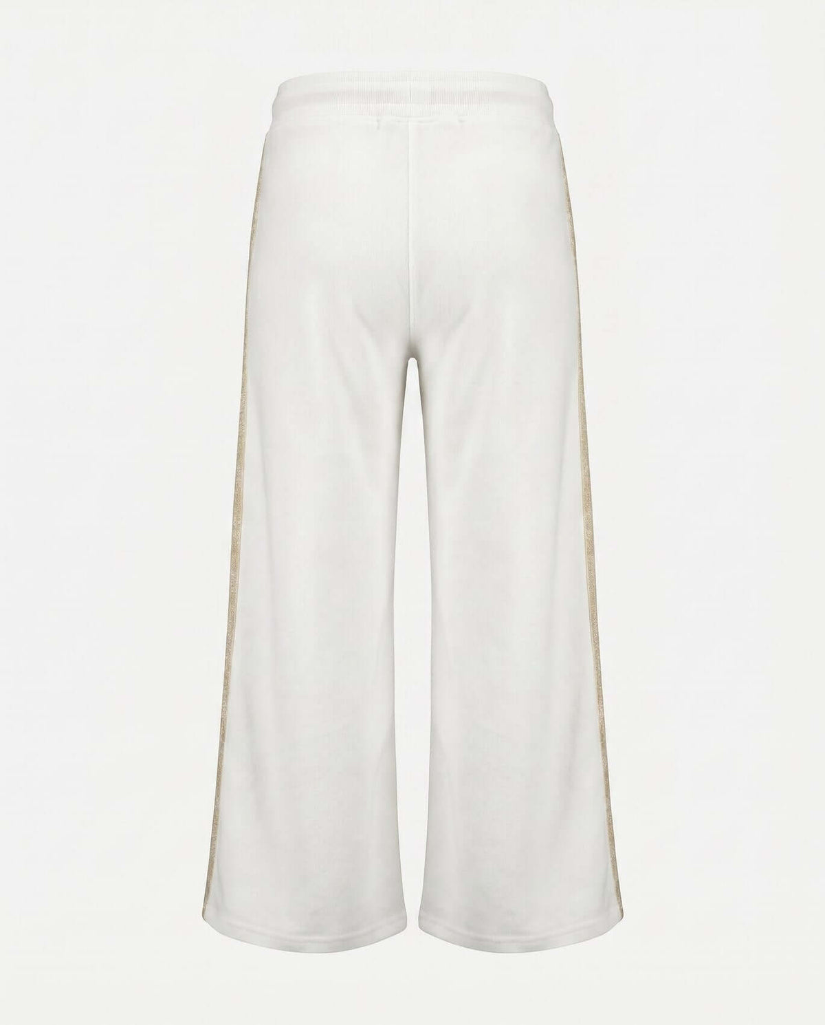 Back view of the Cream Samantha Sweatpants featuring a warm cream color and relaxed fit design.