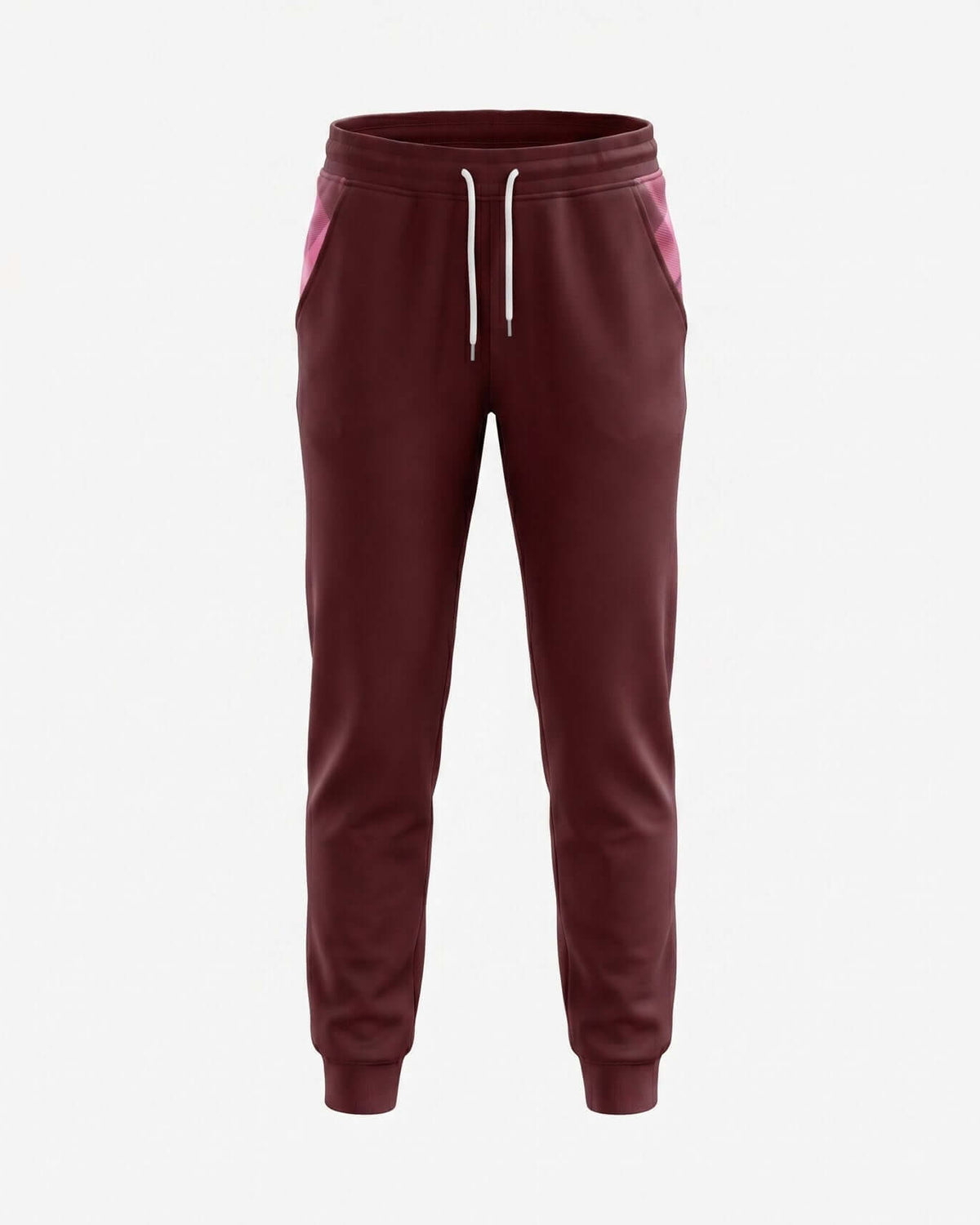 Berry Stanton Joggers in bold berry color, featuring elastic waistband and ribbed ankle cuffs for active girls.