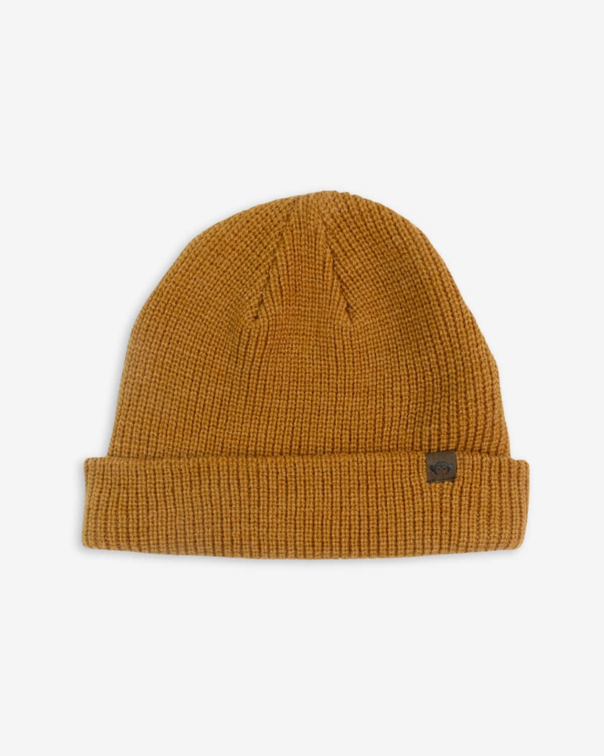 Stylish golden beanie hat for kids, ideal for warmth and back to school adventures, perfect for boys and girls!