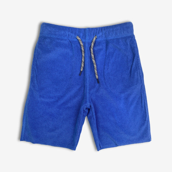 Appaman Best Quality Kids Clothing Boys Bottoms Camp Shorts | Blue Terry