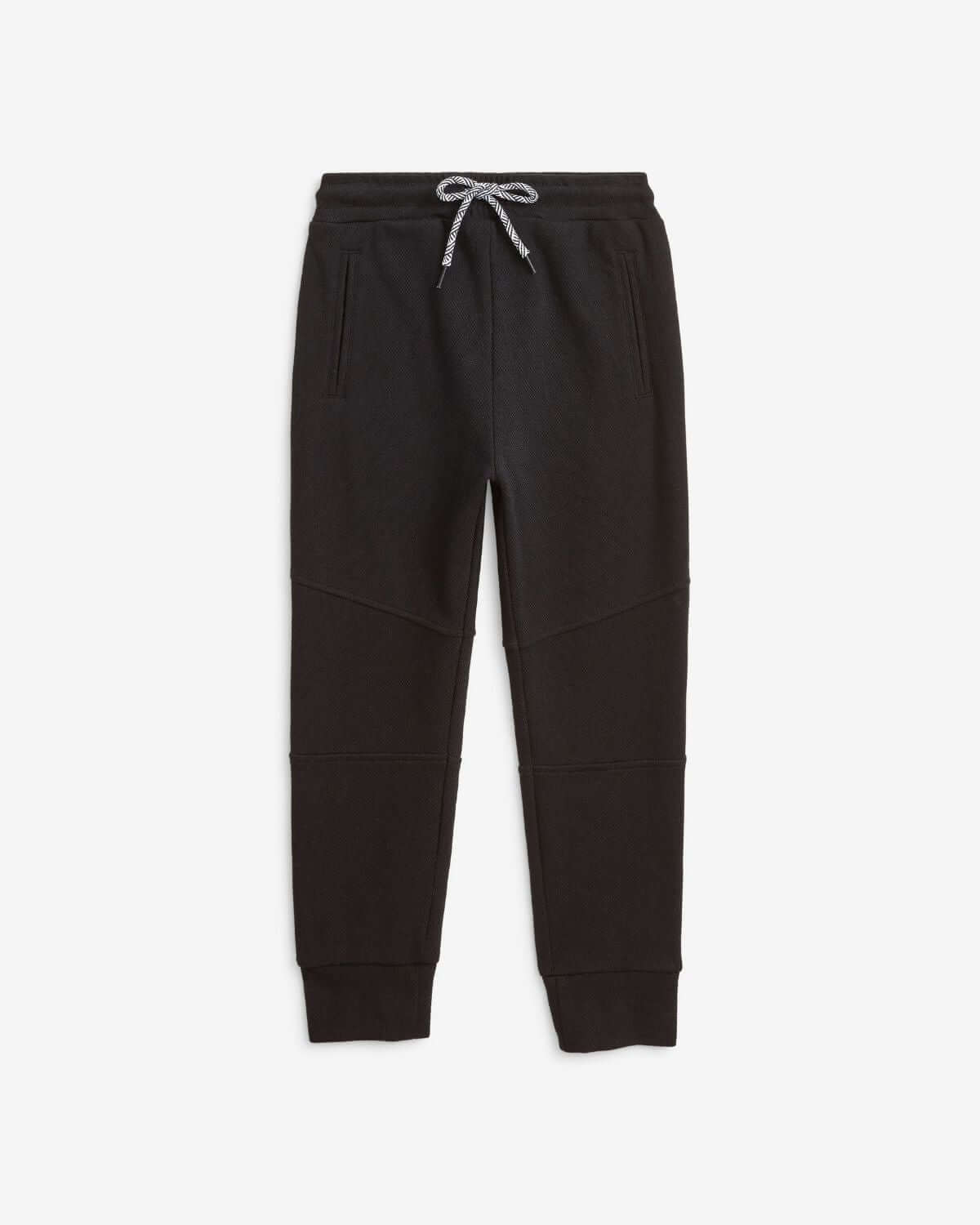 Kids' Novelty Black Sideline Sweatpants with pockets, ideal for play, cozy days, and back to school adventures!