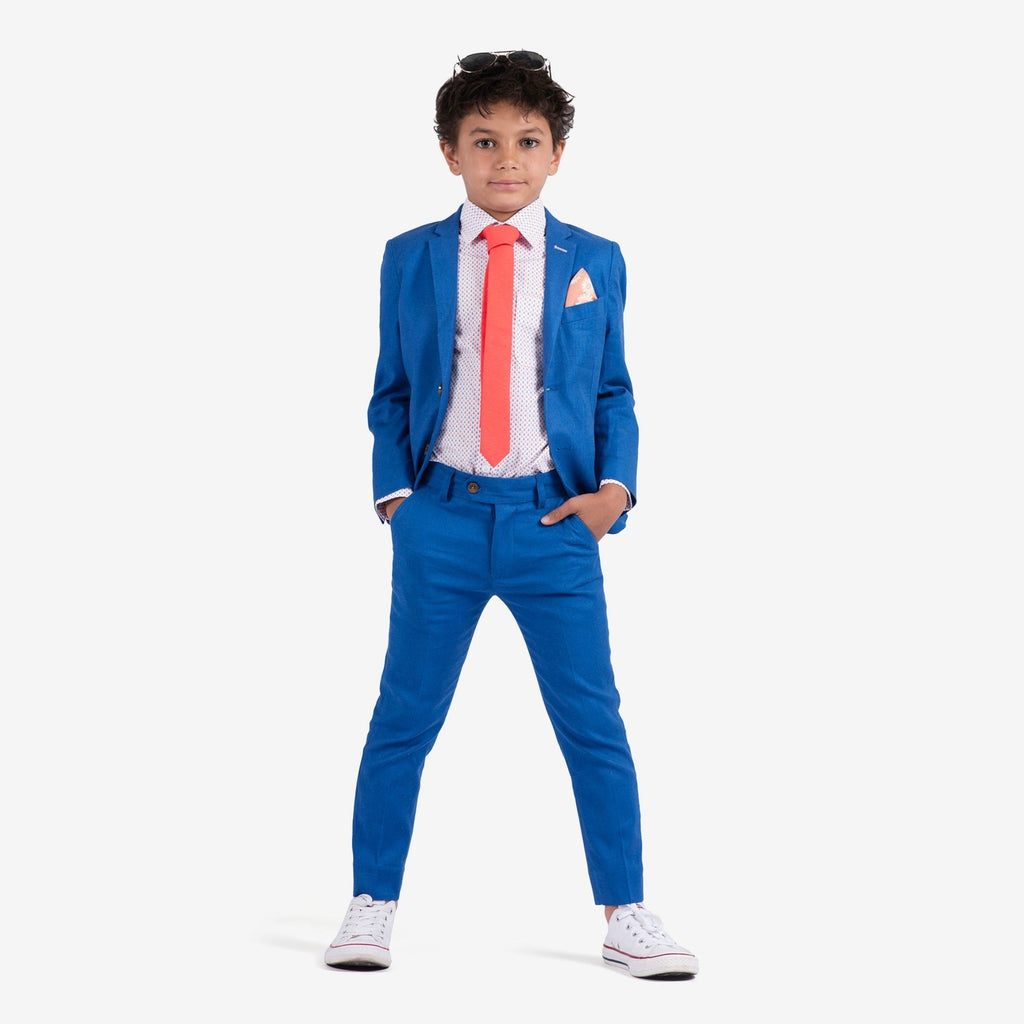 Appaman Best Quality Kids Clothing Boys Fine Tailoring Stretchy Suit Pants | Nautical Blue