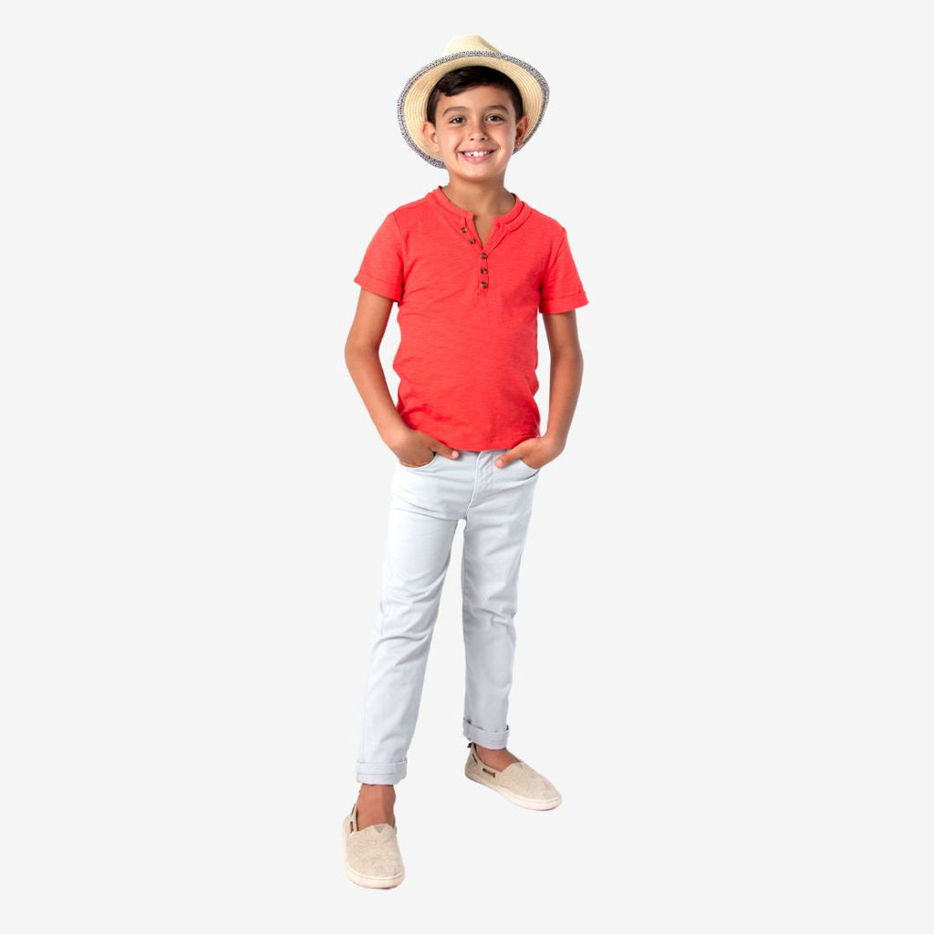Appaman Best Quality Kids Clothing boys pants Skinny Twill Pants | Light Grey