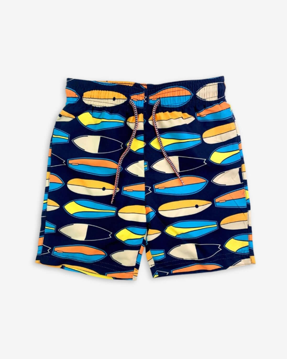 Catch waves in style with these vibrant surfboard print swim trunks—durable, fun, and perfect for little adventurers!