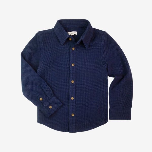 Appaman Best Quality Kids Clothing Boys Tops Bates Shirt | Navy Blue