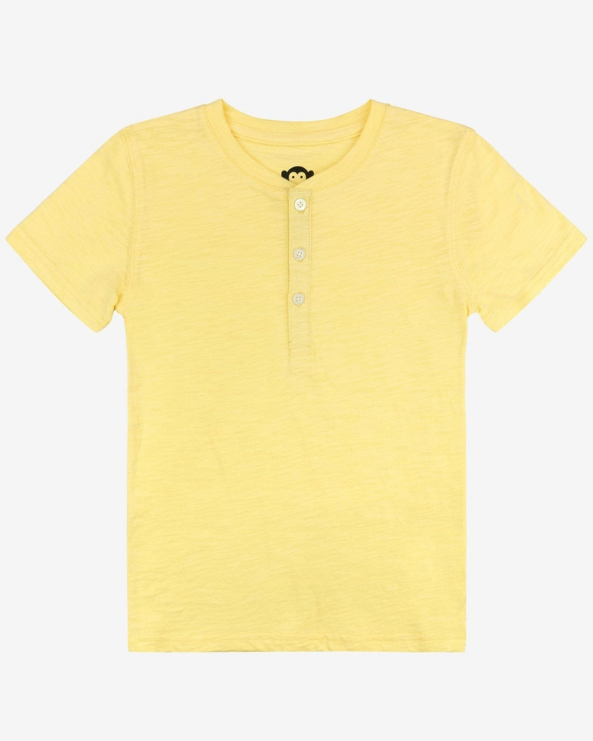 Brighten up any day with this pale yellow Henley for kids—crafted with 100% cotton for cozy, stylish adventures!