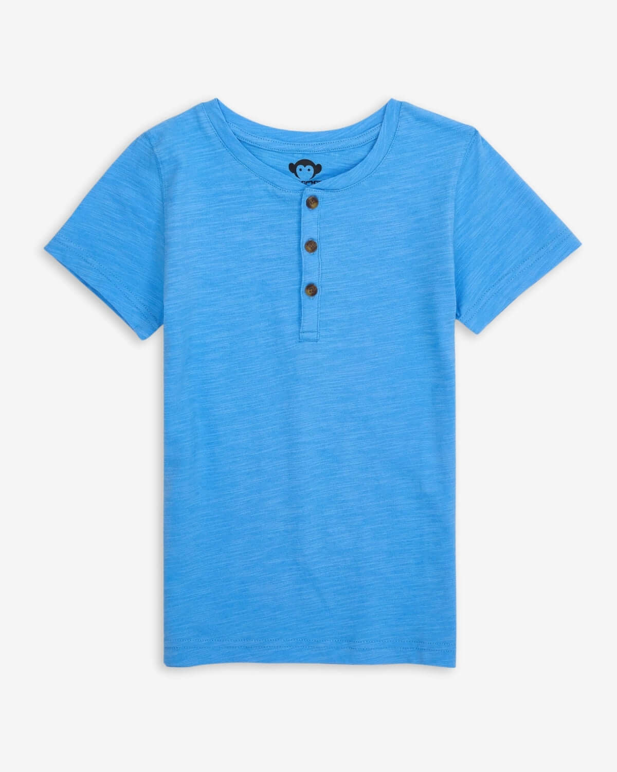 Elevate kids' style with a sky blue Henley—soft, breathable, and ready for fun adventures!