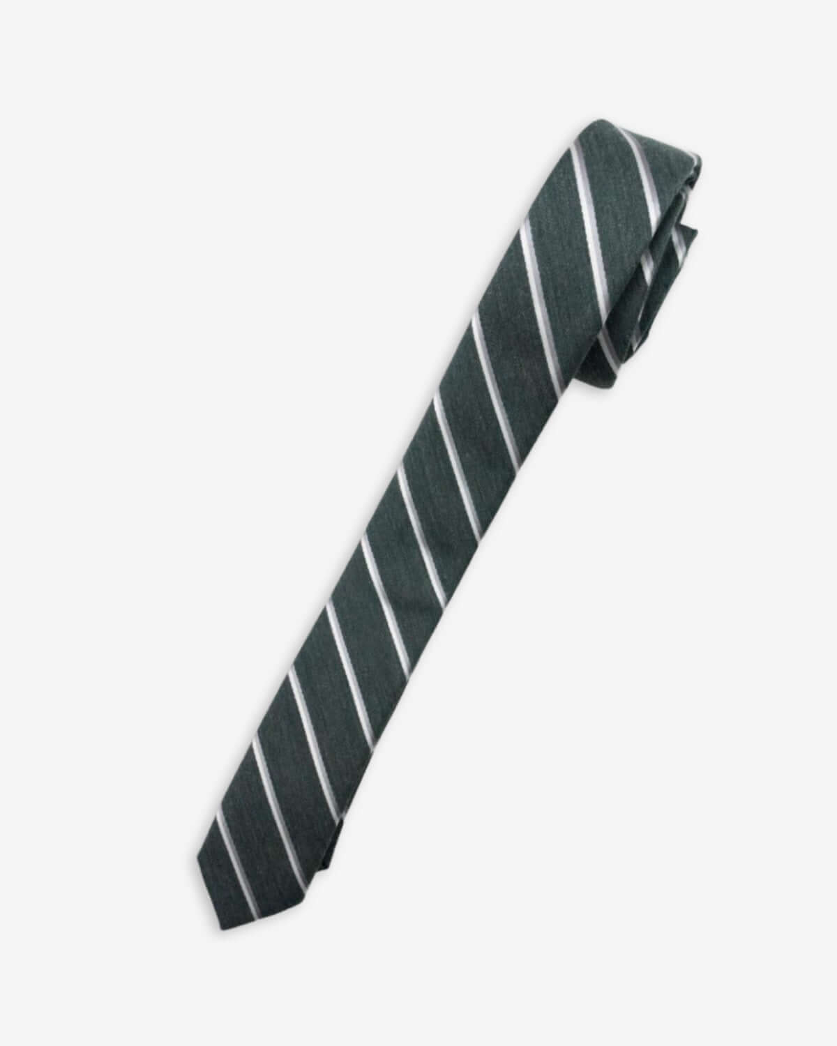 Sage Stripe Tie for kids, adding stylish flair to boys' and girls' outfits—high-quality, durable kids clothes for back to school.