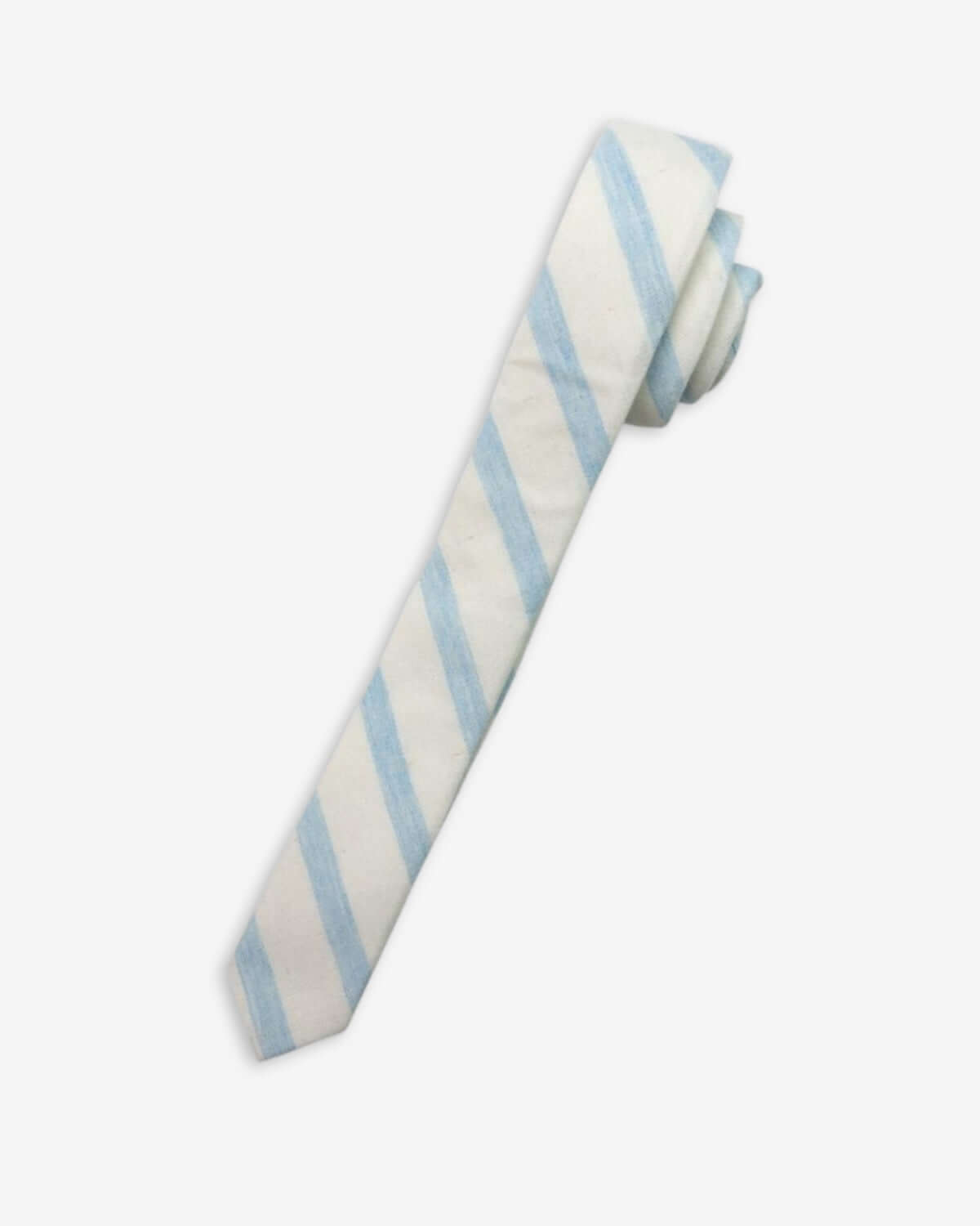 Sky Blue Stripe Tie for kids—stylish, soft, and ready to elevate any outfit for back-to-school moments!