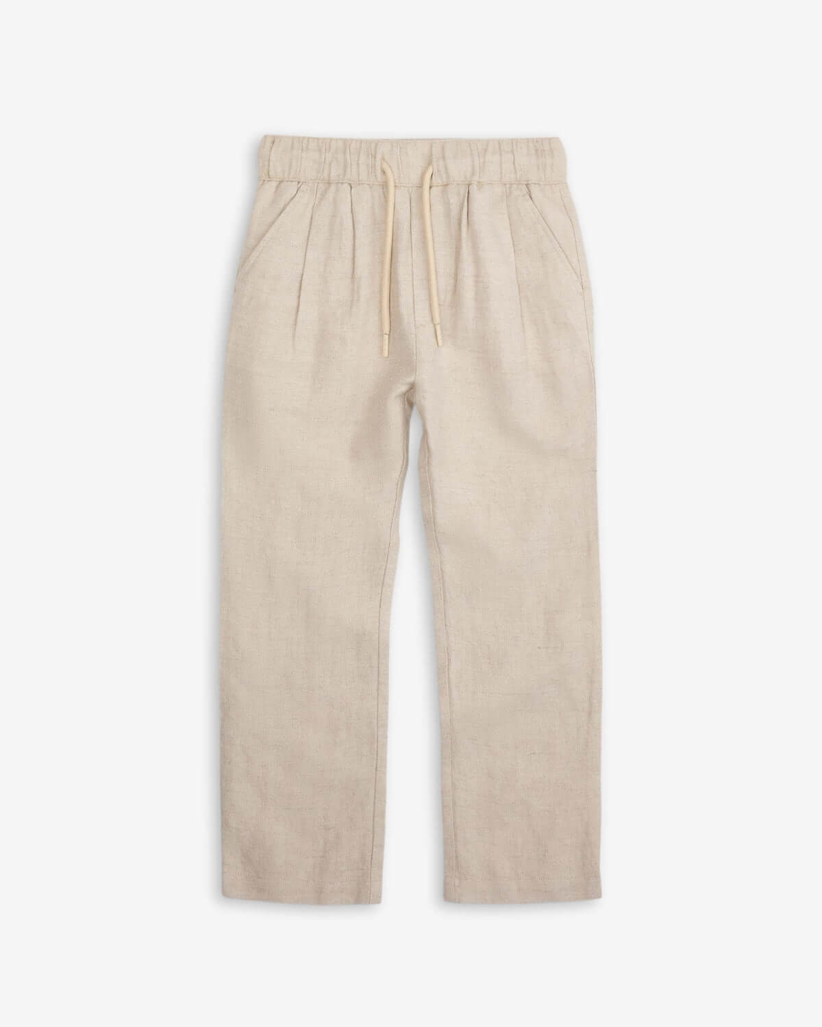 Casual sand linen pants for boys, blending style and comfort, ideal for adventures and back-to-school fun!
