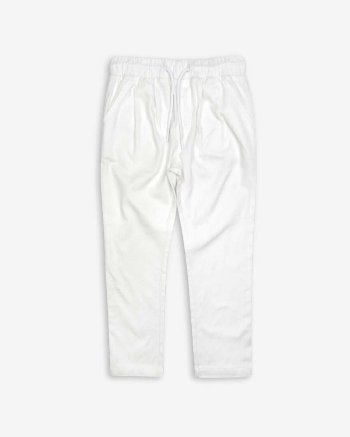 White resort pants for kids—stylish, comfy, and perfect for back-to-school adventures! Quality you'll love.