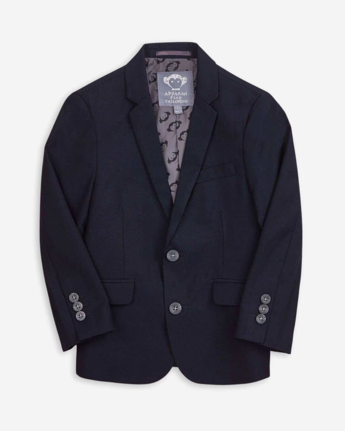 Indigo Suit Blazer for kids, perfect for sharp fine tailoring and stylish outfits.