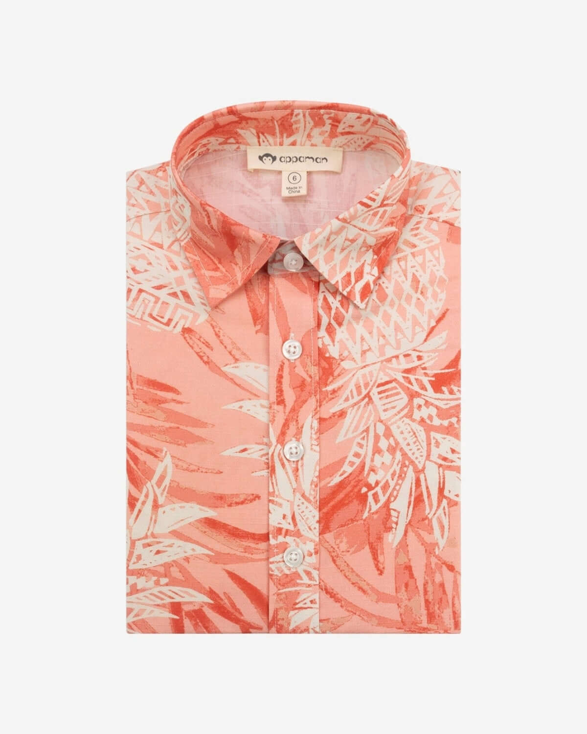 Coral Pineapples Day Party Shirt, breathable and soft for casual or festive occasions.