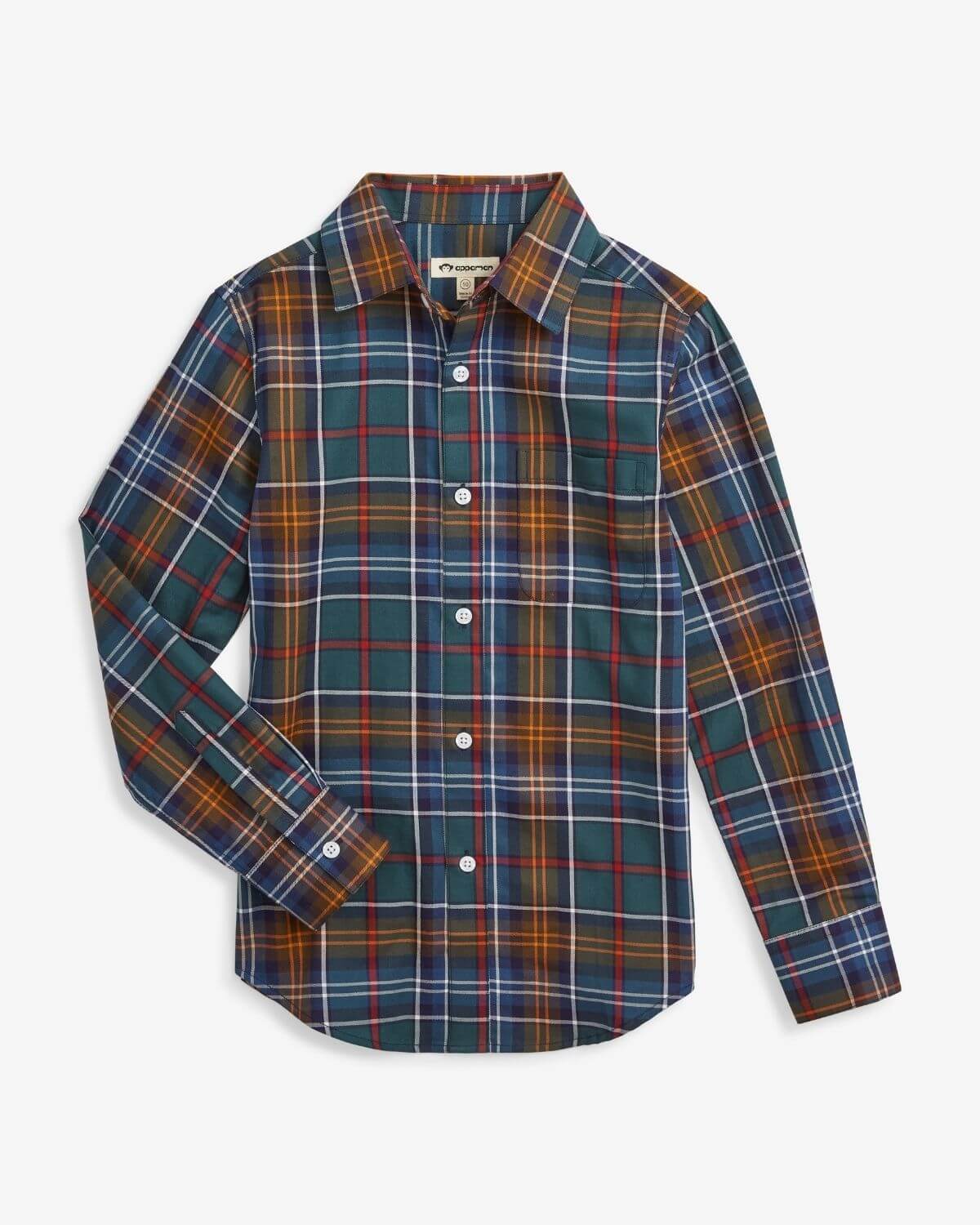 Stylish Lakeside Plaid Button Down for kids—perfectly soft cotton for school days or family dinners. Trendy and comfortable!