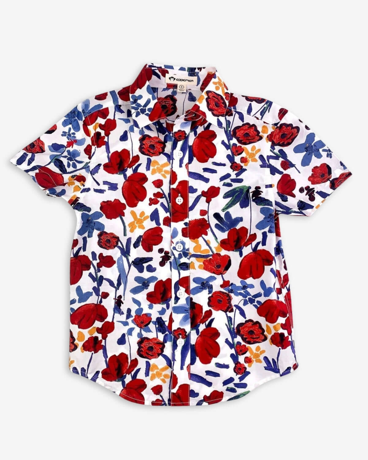 Bright and breezy floral shirt for kids, ideal for sunny days or fun parties—stylish boys and girls clothes!
