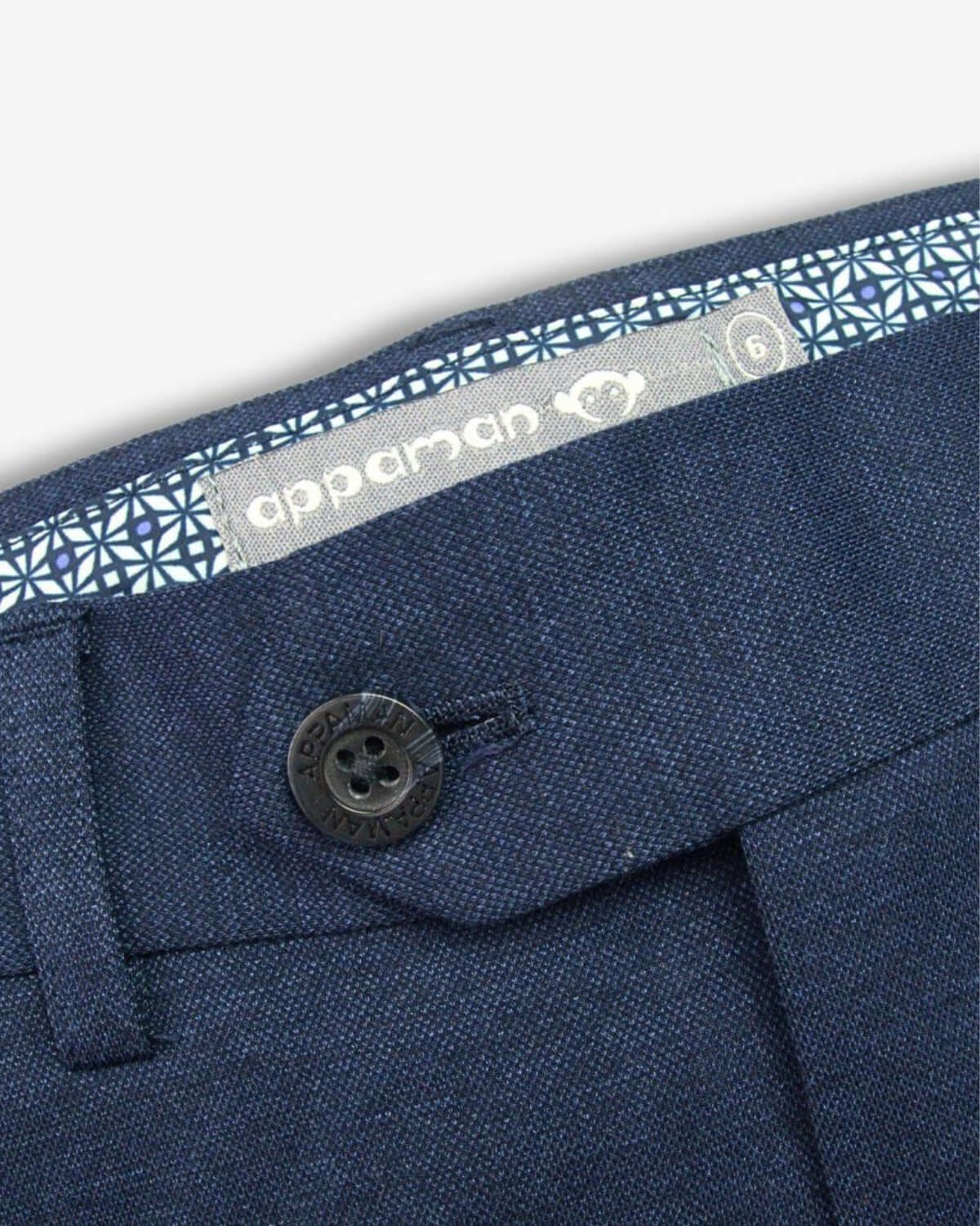 Appaman's stylish mod suit waistband detail, perfect for trendy kids' clothes that combine comfort and durability.