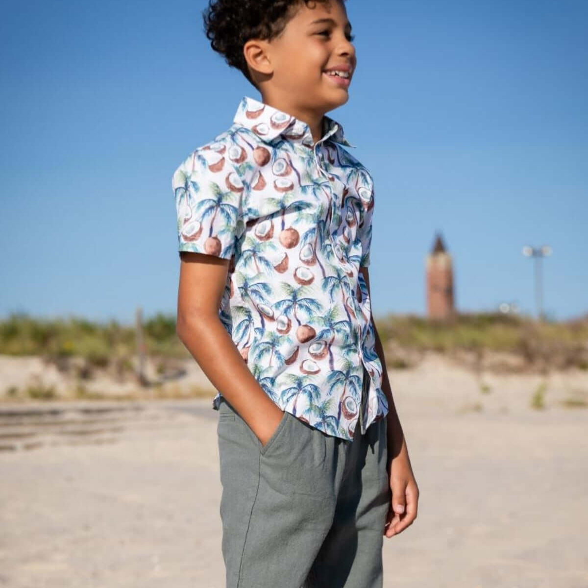 boys dress shirt short sleeve The Children's Place Boys Uniform Short Sleeve Oxford Button Down Shirt White S (5/6)