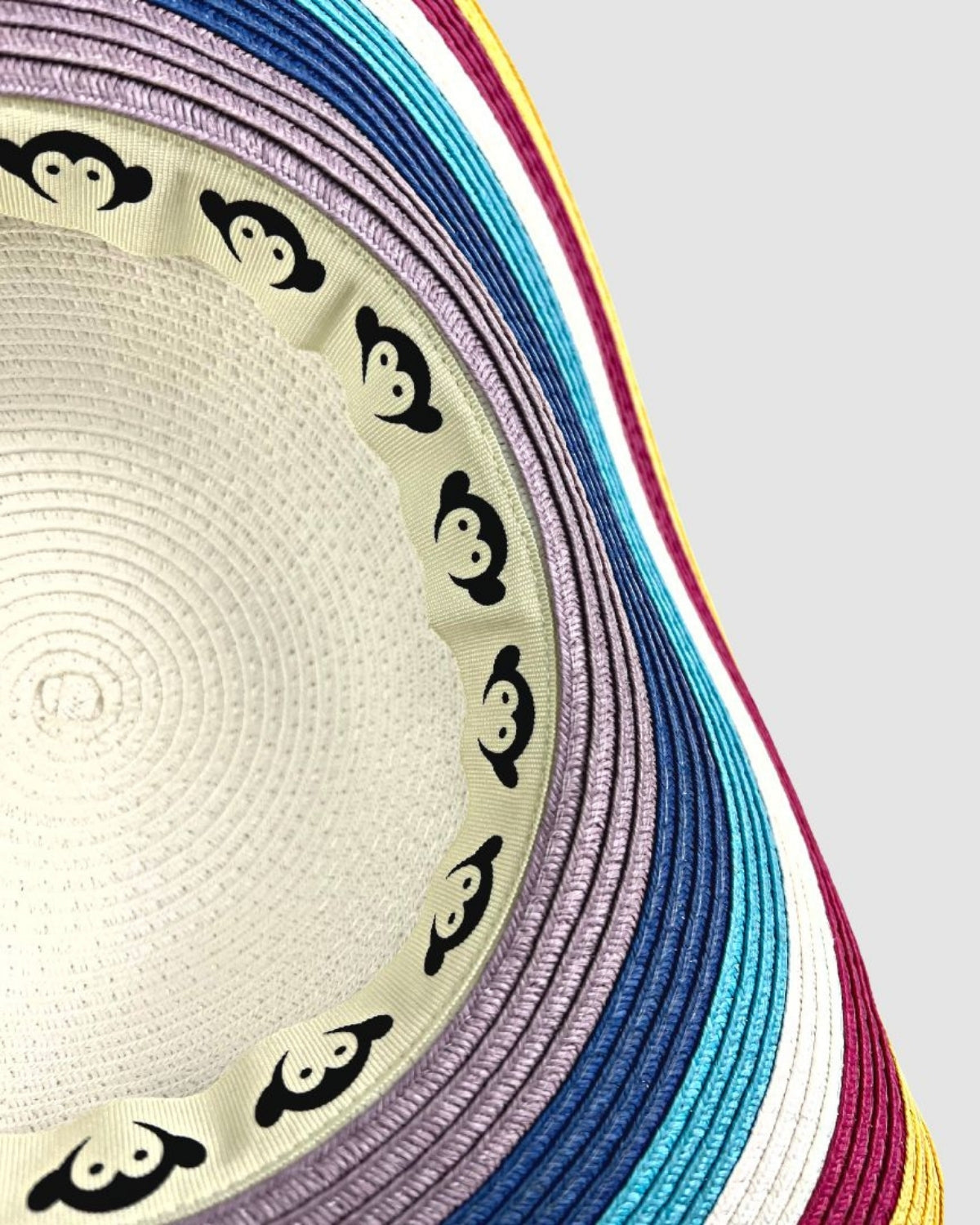 Vibrant wide brim hat from the Rainbows Prism collection—stylish summer fun for kids' back to school adventures!