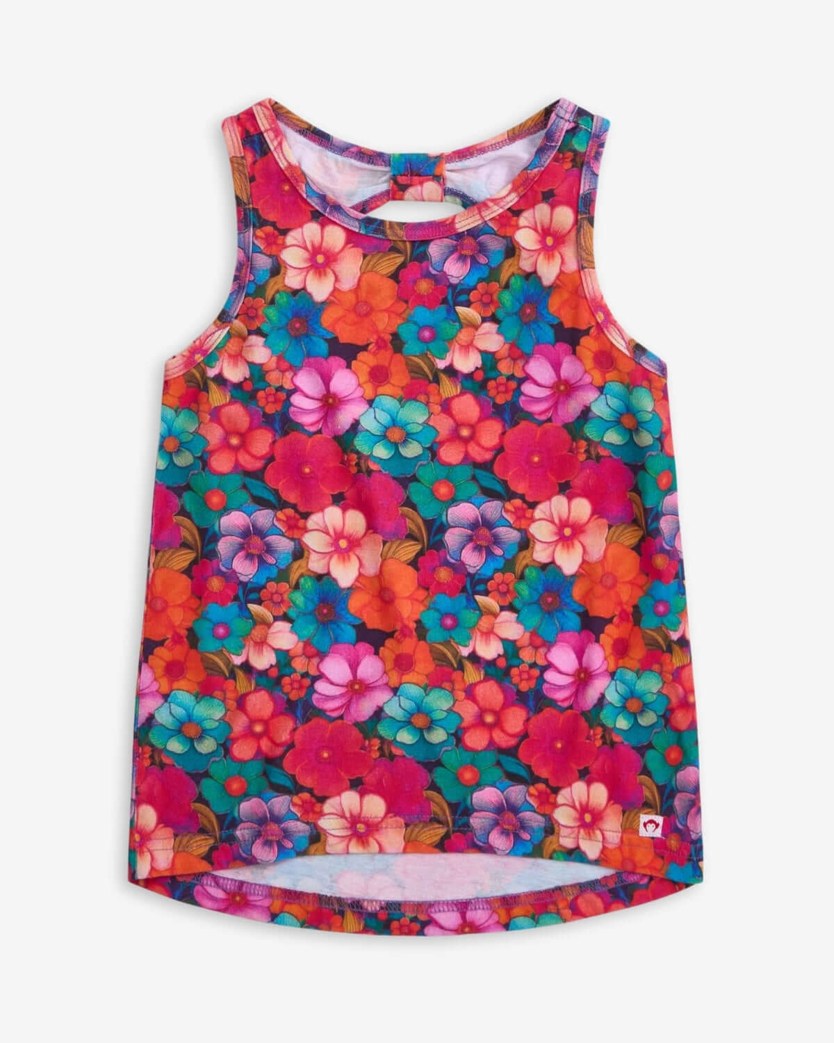 Vibrant Summer Bloom Floral Tank Top in colorful hues, ideal kids clothes for stylish summer fun!
