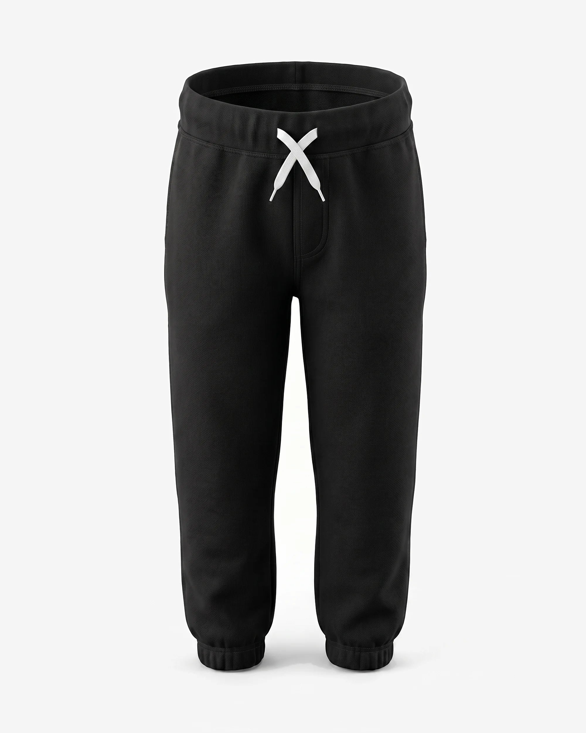 Black Gym Sweatpants — front