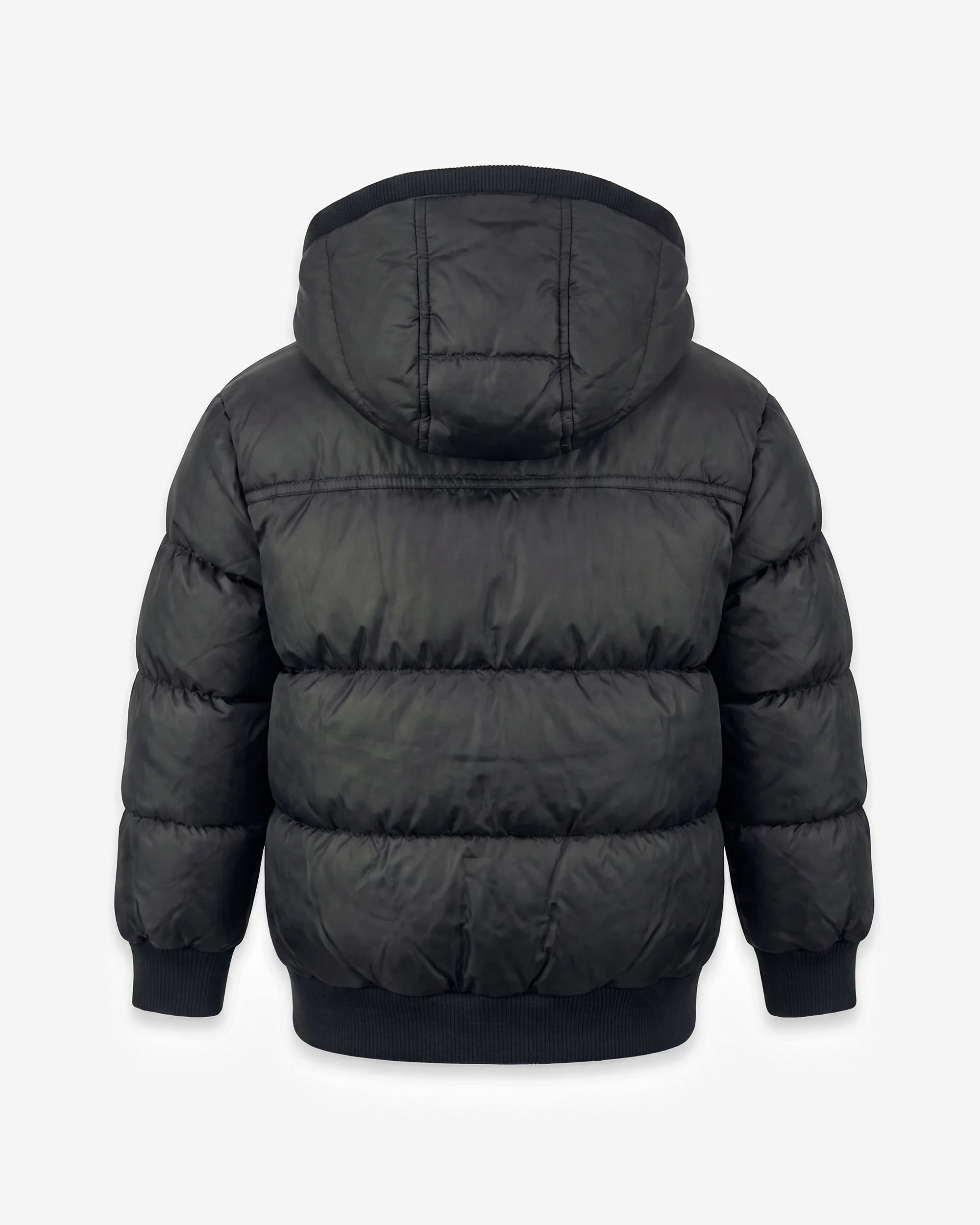 Black Puffy Coat — back
