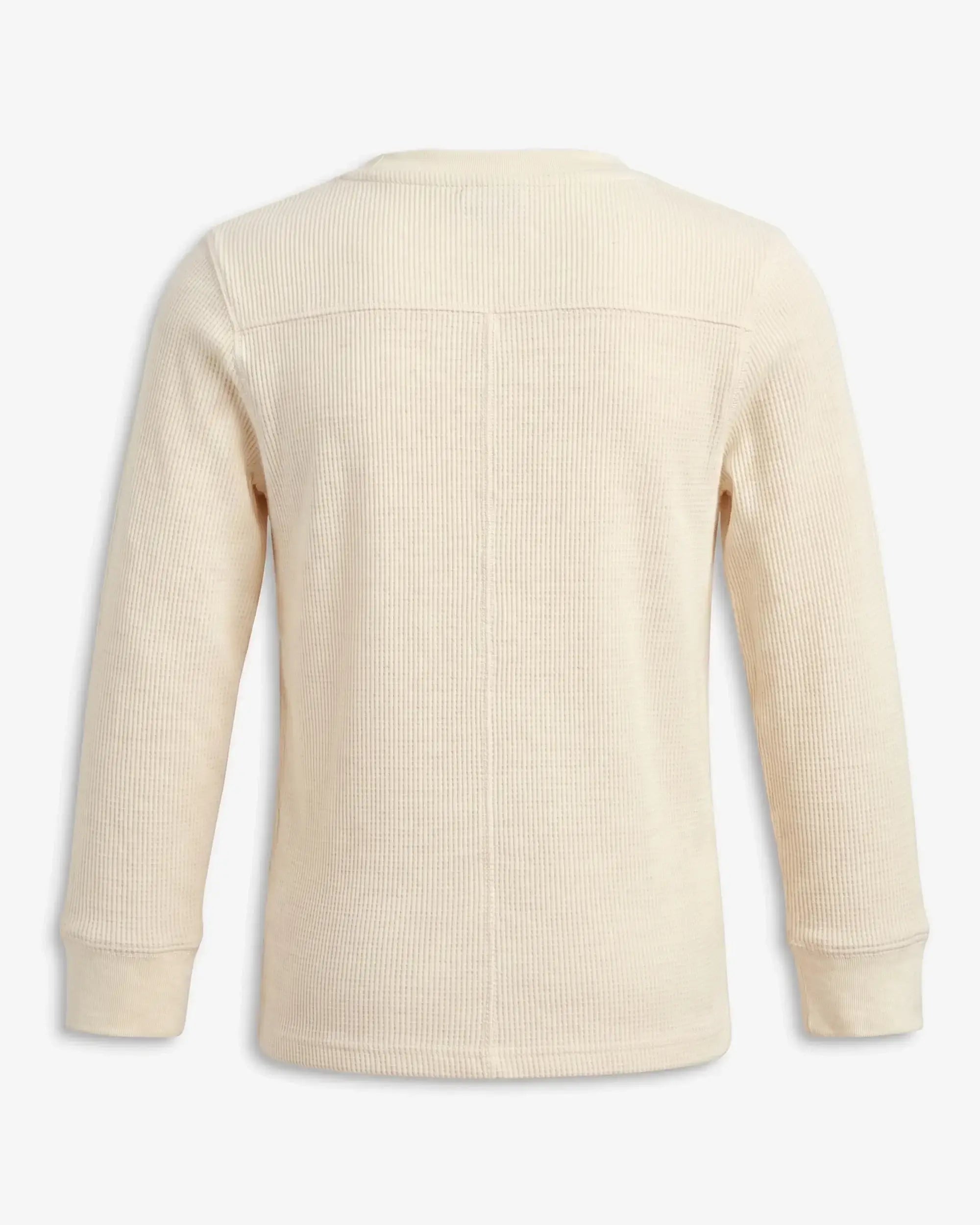 Winter White Craftsman Thermal Henley — back