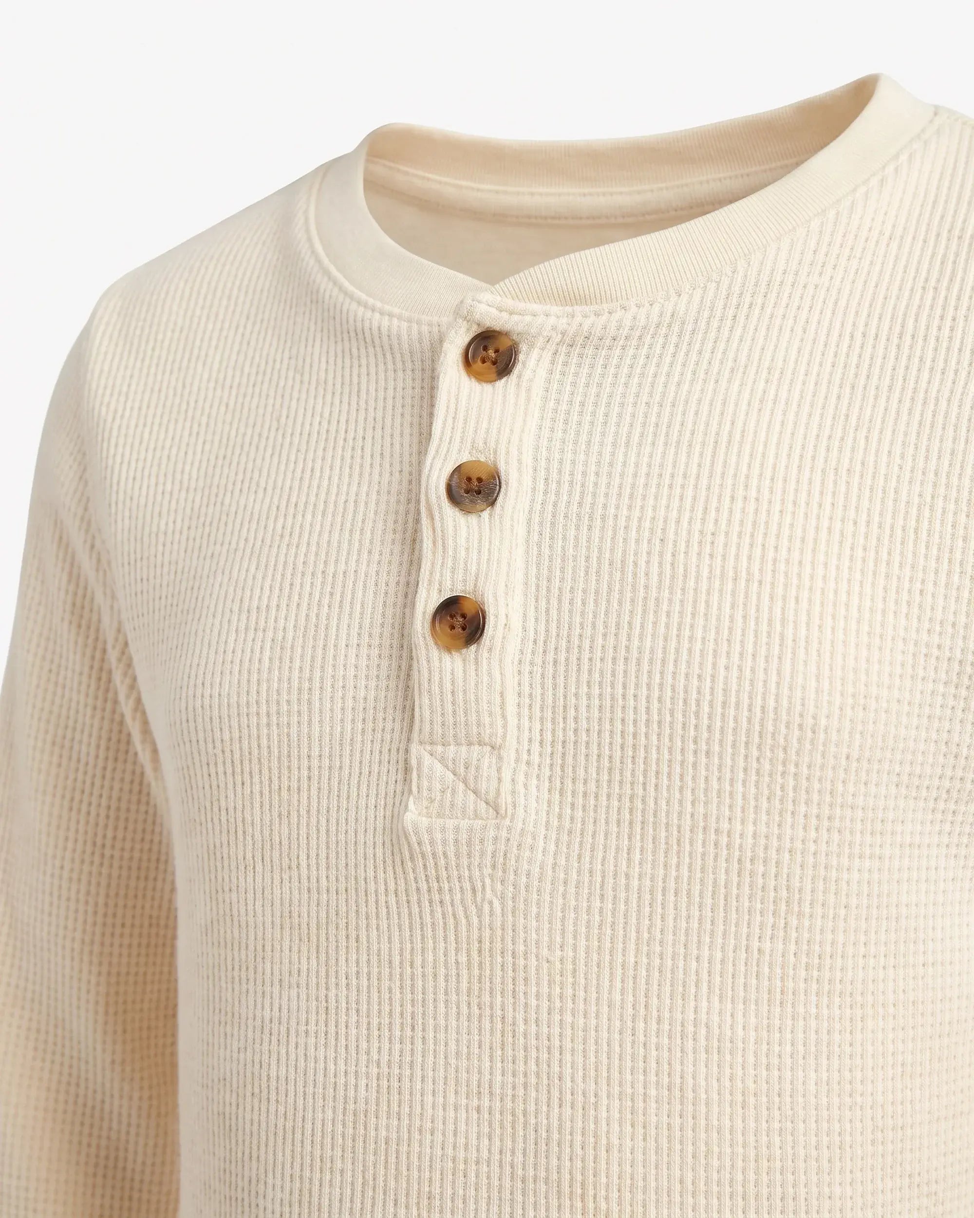 Winter White Craftsman Thermal Henley — detail1