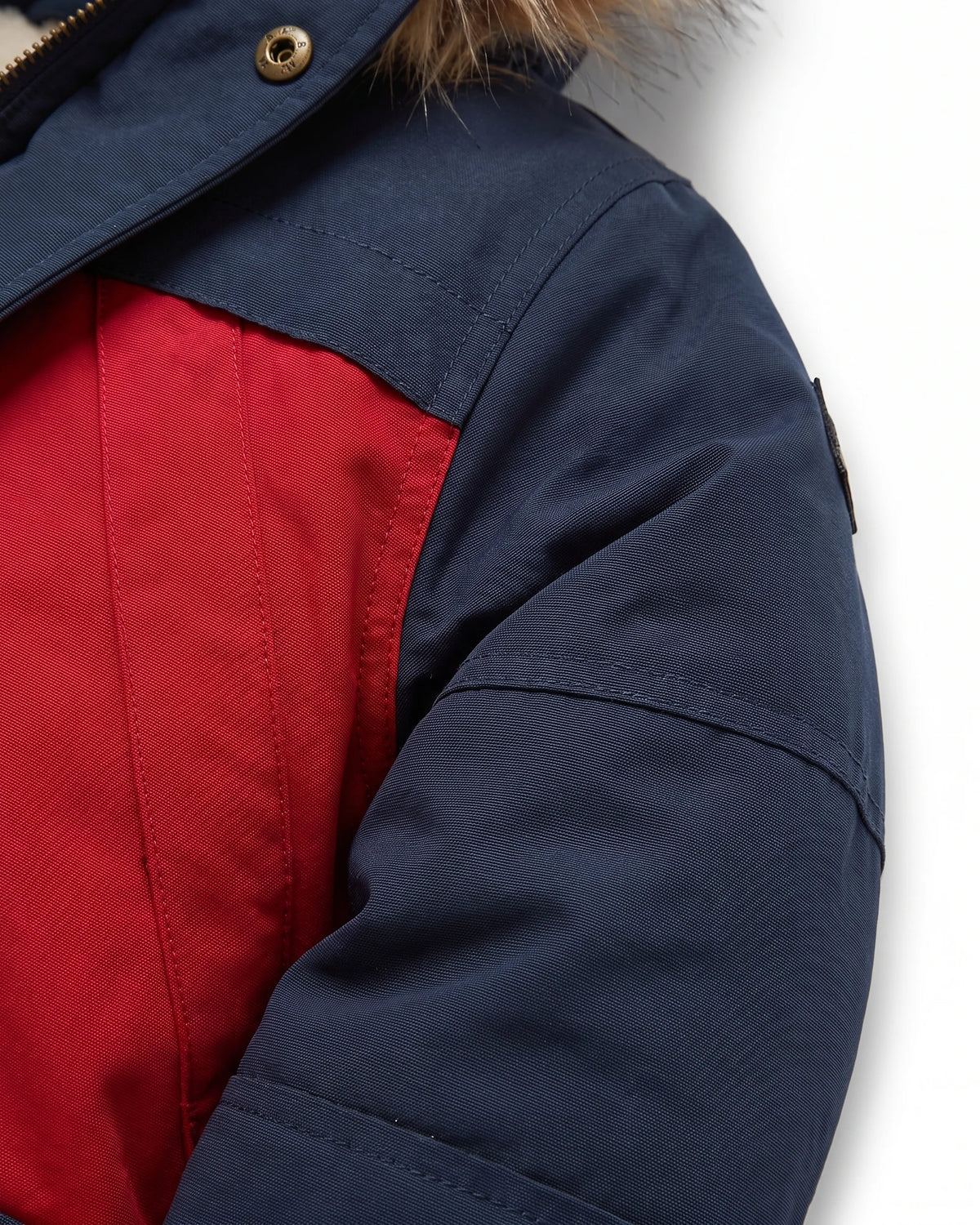 Navy Crimson Denali Down Coat — detail2