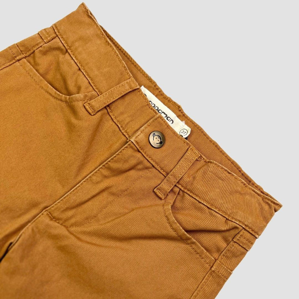 Appaman Best Quality Kids Clothing Skinny Twill Pants | Dark Khaki