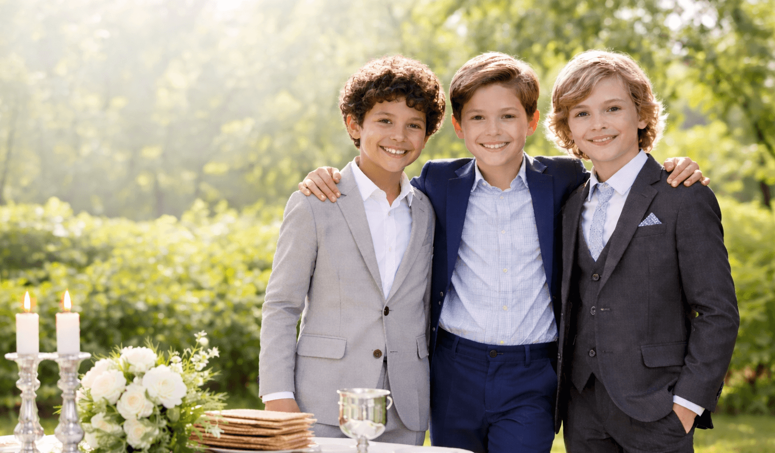 kids wearing suits