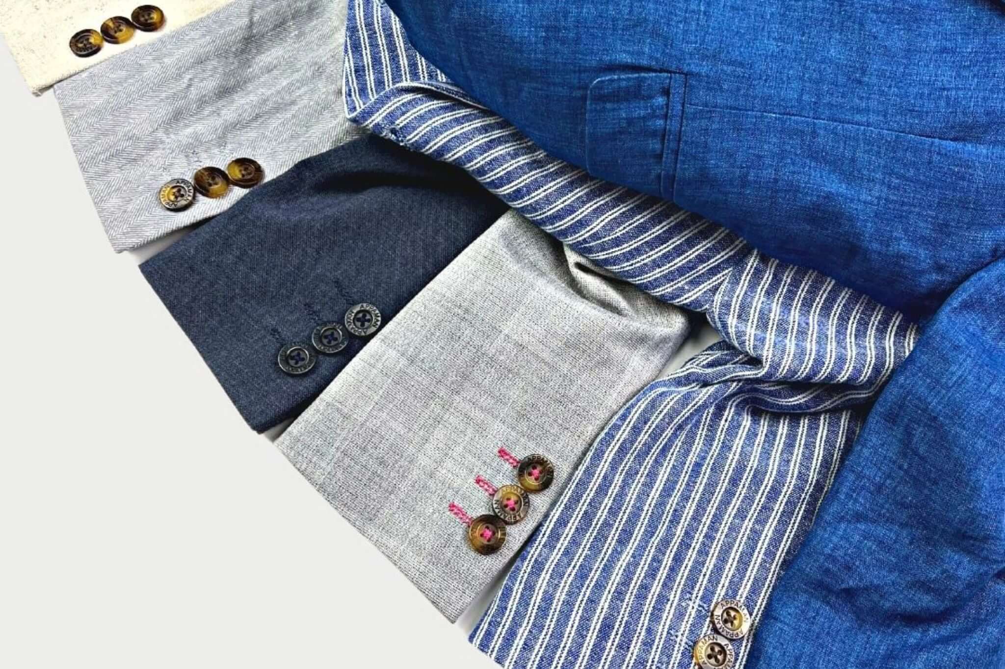 Stylish Appaman Kids linen suits showcasing vibrant colors and playful button details for trendy kids' fashion.