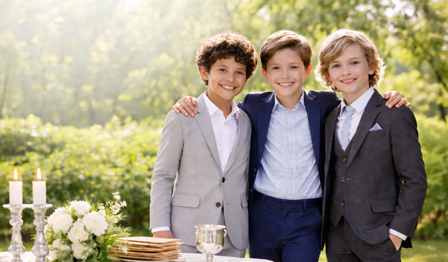 kids wearing suits
