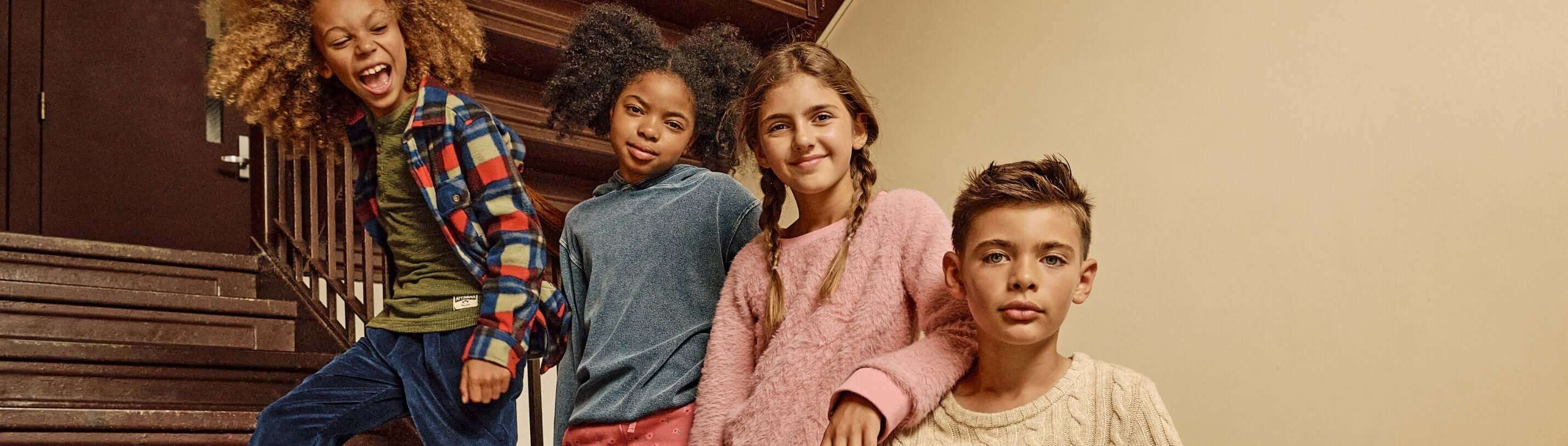 kids in fall outfits